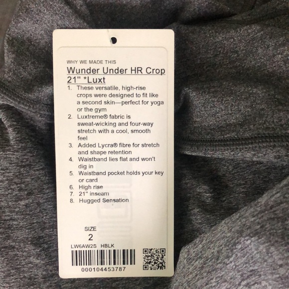 Lululemon Wunder Under High-Rise Crop 21" leggings - Picture 3 of 3